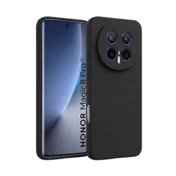 Telefontok Honor Magic8 Pro - fekete szilikon hátlap tok-1