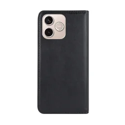 Telefontok Honor 600 Pro 5G - Smart Magnetic fekete szilikon keretes mágneses könyvtok-1