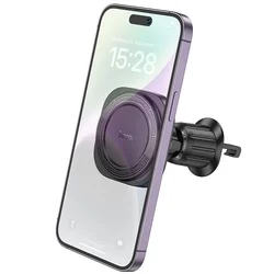 HOCO H28 - MagSafe kompatibilis, szellőzőrácsra rögzíthető mágneses telefontartó, fekete-3