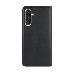 Telefontok Samsung Galaxy S26 FE - Smart Magnetic fekete szilikon keretes mágneses könyvtok-2