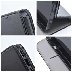 Telefontok Samsung Galaxy S26 FE - Smart Magnetic fekete szilikon keretes mágneses könyvtok-4