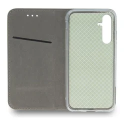 Telefontok Samsung Galaxy S26 FE - Smart Magnetic kék szilikon keretes mágneses könyvtok-3