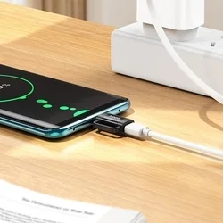 Adapter: HOCO UA31E - Type-C (USB-C) / Lightning, fekete adapter-3