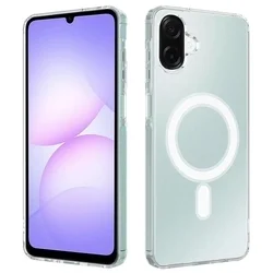 Telefontok Samsung Galaxy A07 4G / LTE - Clear Mag Cover - MagSafe kompatibilis átlátszó hátlap tok-1