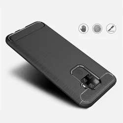 Telefontok Huawei Mate 30 Lite - fekete Carbon szilikon telefon tok-2
