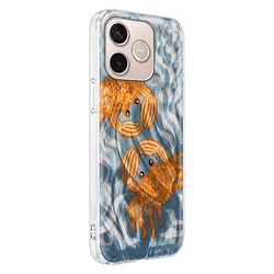 Telefontok Honor 600 Lite 5G - Ultra Trendy Summer - rák mintás hátlap tok-2