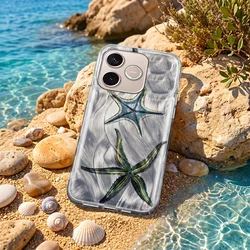 Telefontok Honor 600 Lite 5G - Ultra Trendy Summer - tengericsillag mintás hátlap tok-3