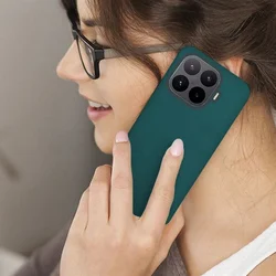 Telefontok Xiaomi 17T - zöld szilikon hátlap tok-3
