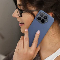 Telefontok Xiaomi 17T - kék szilikon hátlap tok-3