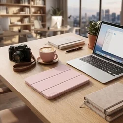 Tablettok Lenovo Idea Tab 11 coll (TB-336) / Tab K11 Gen 2 - pink smart case tablet tok, ceruza tartóval-7