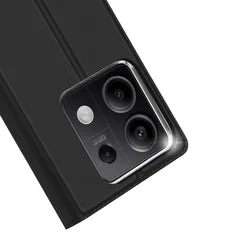 Telefontok Xiaomi Redmi Note 13 5G - Dux Ducis fekete könyvtok-2