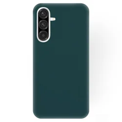 Telefontok Samsung Galaxy S26 FE - sötétzöld szilikon hátlap tok-1
