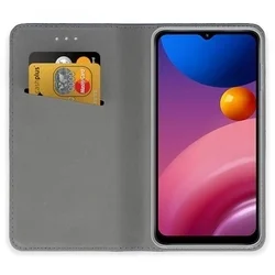 Telefontok Samsung Galaxy S26 FE - arany mágneses szilikon keretes könyvtok-1