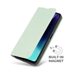 Telefontok Honor 600 Lite 5G - OBAL:ME SmoothTouch menta könyvtok-3