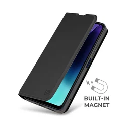 Telefontok Honor 600 Lite 5G - OBAL:ME SmoothTouch fekete könyvtok-3
