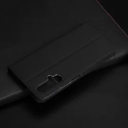 Telefontok Honor 20 / Huawei nova 5T - Dux Ducis fekete kinyitható tok-5