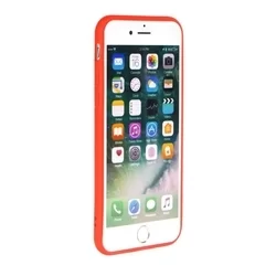 Telefontok iPhone 6 / 6S - Candy piros szilikon tok (Apple logónál kivágással)-3