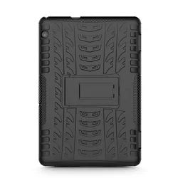 Tablettok Huawei Mediapad T5 10.1 (10.1col) - Armorlok ütésálló, kitámasztható, fekete tablet tok-2
