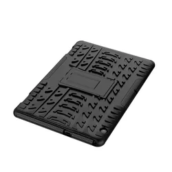 Tablettok Huawei Mediapad T5 10.1 (10.1col) - Armorlok ütésálló, kitámasztható, fekete tablet tok-3