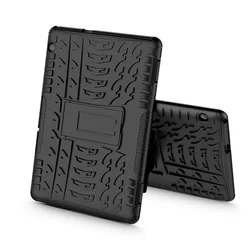 Tablettok Huawei Mediapad T5 10.1 (10.1col) - Armorlok ütésálló, kitámasztható, fekete tablet tok-6