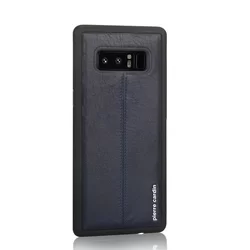 Telefontok Samsung Galaxy Note 8 - Pierre Cardin Bőr + Szilikon Tok - Zafir Kék (8719273140987)-1