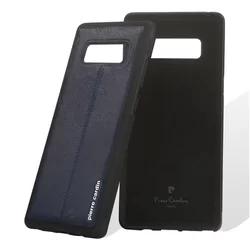 Telefontok Samsung Galaxy Note 8 - Pierre Cardin Bőr + Szilikon Tok - Zafir Kék (8719273140987)-2