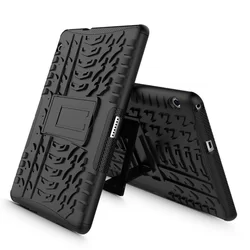 Tablettok Huawei MediaPad T3 10 (9.6 col) - Armorlok ütésálló, kitámasztható, fekete tablet tok-2