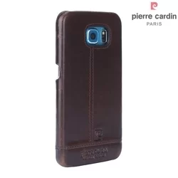 Telefontok Samsung Galaxy S6 - G9200 - Pierre Cardin Valódi Bőr Tok D Barna (8719273213704)-2