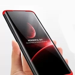 Telefontok OnePlus 7 - hátlap GKK Protection 3in1 - piros-fekete-3