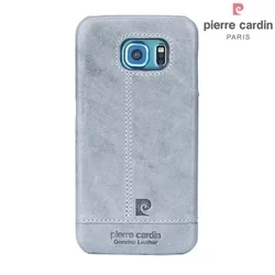 Telefontok Samsung Galaxy S6 - G9200 - Pierre Cardin Valódi Bőr Tok Szürke (8719273213711)-1