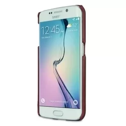 Telefontok Samsung Galaxy S6 Edge - G925 -Pierre Cardin Valódi Bőr Tok Piros (8719273213742)-2