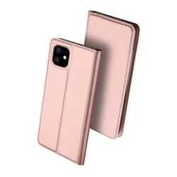 Telefontok iPhone 11 - Dux Ducis rose gold kinyitható tok-5