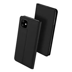 Telefontok iPhone 11 - Dux Ducis fekete kinyitható tok-1