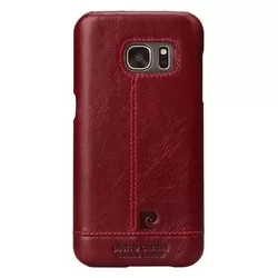 Telefontok Samsung Galaxy S7 - G930F - Pierre Cardin Valódi Bőr Tok Piros (8719273213803)-1