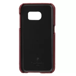 Telefontok Samsung Galaxy S7 - G930F - Pierre Cardin Valódi Bőr Tok Piros (8719273213803)-2