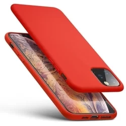 Telefontok iPhone 11 Pro - piros szilikon tok-1
