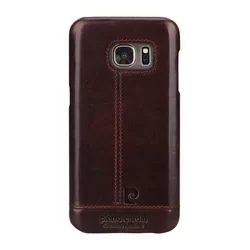 Telefontok Samsung Galaxy S7 - Pierre Cardin Valódi Bőr Tok G930F - D Barna (8719273213827)-1
