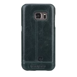 Telefontok Samsung Galaxy S7 - G930F - Pierre Cardin Valódi Bőr Tok - Zöld (8719273213841)-1