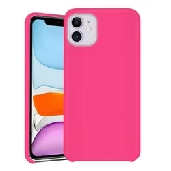 Telefontok iPhone 11 - hot pink szilikon tok-4