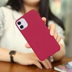 Telefontok iPhone 11 Pro Max - burgundi szilkon tok-3