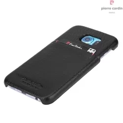 Telefontok Samsung Galaxy S6 - Pierre Cardin Valódi Bőr Tok - G9200 - Fekete (8719273214015)-1