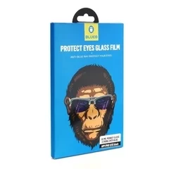 Üvegfólia: iPhone X / Xs - Mr. Monkey - kékfény szűrős-fekete 5D előlapi üvegfólia-1