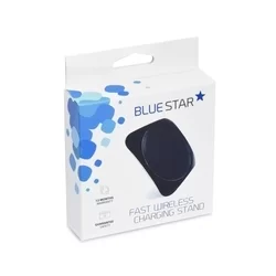 Telefon töltő: Blue Star TFK-WC-109 - fekete vezeték nélküli (Wireless) töltőpad 2A 10W + fekete MicroUSB kábel-2
