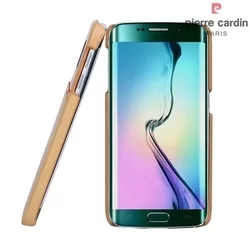 Telefontok Samsung Galaxy S6 Edge - G925 - Pierre Cardin Valódi Bőr Tok - Sárga (8719273214077)-2