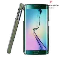 Telefontok Samsung Galaxy S6 Edge - G925 - Pierre Cardin Valódi Bőr Tok - Zöld (8719273214091)-1