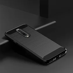 Telefontok OnePlus 7 PRO - Forcell Carbon Fiber fekete szilikon tok-3