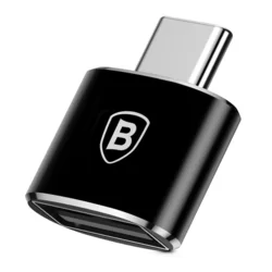 Adapter: BASEUS CATOTG-01 - USB bemenet TYPE-C kimenet, fekete adapter-6