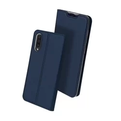 Telefontok Samsung Galaxy A50s - Dux Ducis kék flipcover tok-1