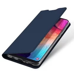 Telefontok Samsung Galaxy A30s - Dux Ducis kék flipcover tok-4