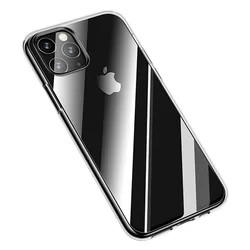 Telefontok iPhone 11 PRO - USAMS átlátszó plexi tok átlátszó szilikon kerettel-2